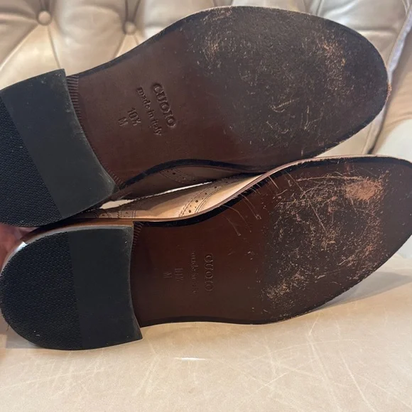 Mercanti Fiorentini Light Brown Brogue Oxfords - Picture 6 of 7